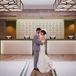 wedding couple portrait at The Prince George Hotel